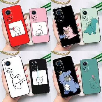 Чехол с забавной парой мультяшных спичек для Huawei Honor Magic 5 Lite 70 50 X8 X9 a P20 P30 P40 P50 P60 Pro P Smart Nova 9 5T Huawei P50 Pro