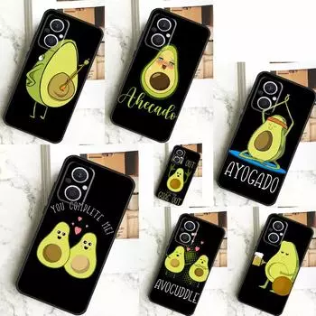 Чехол с забавным мультяшным авокадо для OPPO Reno 8T 4Z 5Z 10 Pro 11 F 4 5 6 7 8 Lite OPPO Find X5 X6 Pro X2 X3 Lite OPPO Find X6 Pro