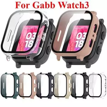 Чехол с защитой экрана для Gabb Watch3 3 Watch Frame Высококачественный защитный чехол из ПК + закаленная пленка Аксессуары чернил синий