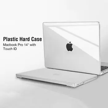 Чехол с защитой от царапин для модели A2442/A2779 выпуска 2021 года с чипом M1 Pro/Max, пластиковый жесткий чехол для MacBook Pro 14 дюймов, кристально чистый for A2442/A2779
