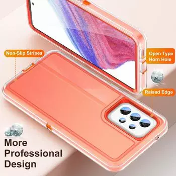 Чехол с защитой от пыли и защитой для Samsung Galaxy A54 5g A14 A13 A53 A04s S23 Ultra S22 Plus, чехол для сотового телефона Funda for Galaxy A04S темно-синий