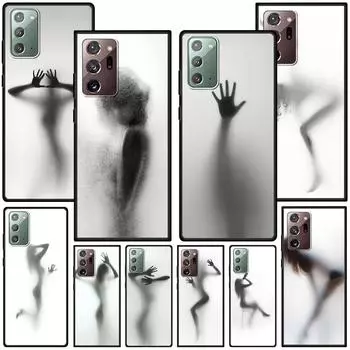 Чехол с женскими силуэтами для Samsung Galaxy Note 20 Ultra 10 Lite 9 8, черный силиконовый чехол для телефона Note20 Note10 Plus Funda Capa Samsung Note 8