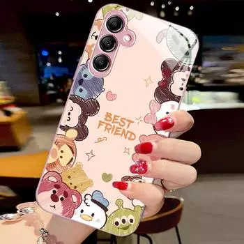 Чехол Samsung A14 с изображением животных, симпатичный, высококачественный, нишевый, жидкий, креативный, универсальный, с защитой от падений Samsung A34 5G