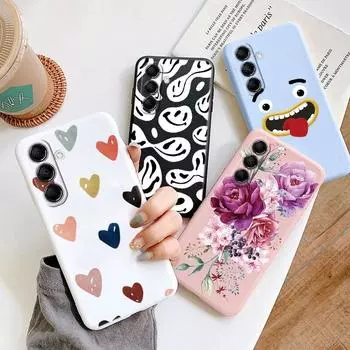 Чехол Samsung Galaxy A34 5G мягкий мультяшный милый кот чехол защитный чехол для Samsung A34 противоударный защитный силиконовый мягкий чехол красивые цветочные сумки Samsung A34 5G