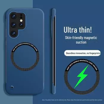 Чехол Samsung S25Ultra Magnetic: Матовый защитный чехол без полей, устойчивый к падениям, для S24Ultra, S23 и S22 S24 Ultra