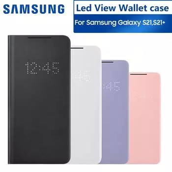 Чехол Samsung Smart LED View для Samsung Galaxy S21 Plus 5G S21+ 5G LED Wallet Flip Cover For Galaxy S21 Plus чёрный