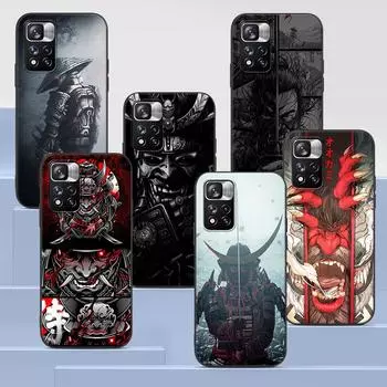 Чехол Samurai Demon Cool для Xiaomi Redmi Note 9S 9 8 10 11 Pro 9C 9A 7 8T 7A 8A 6A 6 10S черный мягкий силиконовый чехол для телефона Redmi Note 11