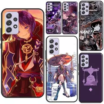 Чехол Scaramouche Genshin Impact для Samsung A51 A71 A50 A70 A41 A31 A11 A10 A52S A21S A12 A22 A32 A42 A52 A72 Samsung A10