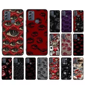 Чехол Scary Face Eyes для Moto Edge 50 40 Pro 40 30 Ultra Neo G Power G Stylus G Play E32 E20 E40 Moto E20