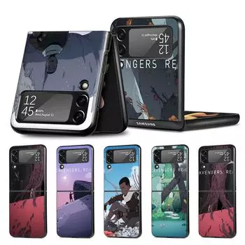 Чехол Scavengers Reign для Samsung Galaxy Z Flip3 5G Flip4 PC, жесткий чехол для сотового телефона Z Flip 4 3, черный чехол Zflip3 Zflip4, чехол Samsung Z Flip3 5G