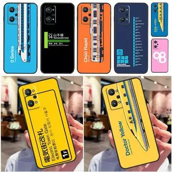Чехол серии Bullet Train Shinkansen для Realme 10 8 9 Pro Plus 8i 9i GT Neo 3T 2 3 Master C11 C25 C30 C31 C35 C21Y C25Y Realme 10 Pro Plus