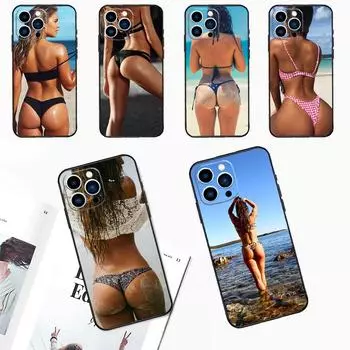 Чехол Sexy Bikini Girl для iPhone 15 14 Plus 11 12 13 Pro Max Mini X XR XS Max 7 8 Plus SE 2020 задняя крышка iPhone 12 Pro
