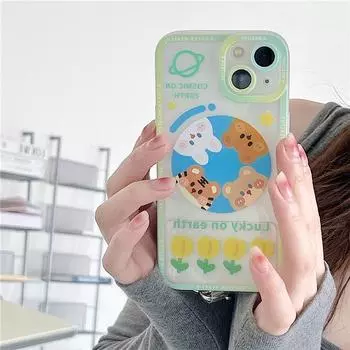 Чехол-шнурок Zhitai Cartoon Animal Lanyard для iPhone 12/13/14Pro Max/15. iPhone 11 Pro Max