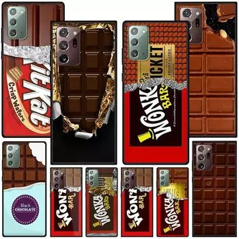 Чехол «Шоколадная Нутелла» для Samsung Galaxy Note 20 Ultra 10 Lite 9 8, черный силиконовый чехол для телефона Note20 Note10 Plus Funda Capa Samsung Note 8
