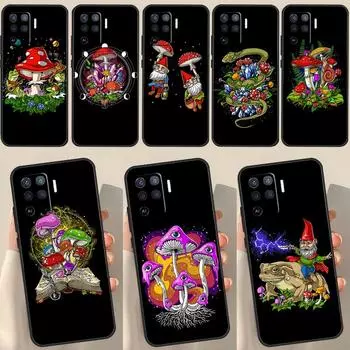 Чехол Shrooms Hippie Magic гриб для OPPO A15 A74 A54 A94 A52 A72 A31 A53 A53S A5 A9 2020 A3S A5S A83 A91 A93 OPPO A54 4G