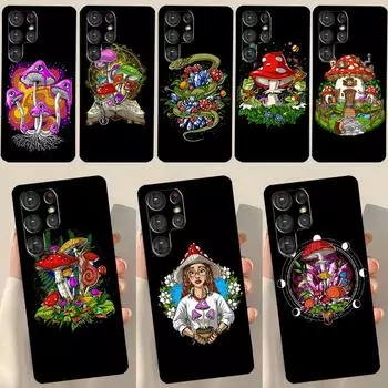 Чехол Shrooms Hippie magic mushroom для Samsung Galaxy S23 S22 S21 Ultra S20 FE Note 20 Ultra S8 S9 S10 Note 10 Plus Galaxy S22 Plus