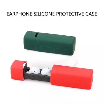 Чехол силиконовый защитный чехол для наушников Anker SoundCore A30i, зарядное устройство, защитный чехол для наушников темно-синий