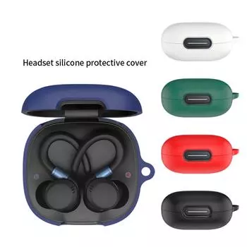 Чехол силиконовый защитный чехол для наушников Anker Soundcore Sport X20, зарядное устройство, защитный чехол для наушников чёрный
