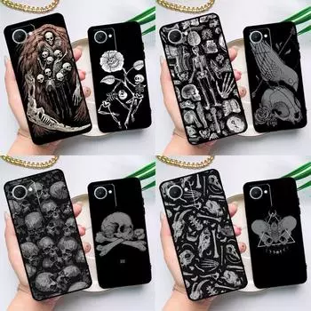 Чехол Skeleton Bones для Realme C55 C33 C31 C35 C30 C11 C15 C25s C21Y GT Neo 5 3T 2T 8 9 10 11 Pro Plus Realme C33