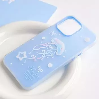 Чехол Skinny iPhone 16, совместимый и подходящий для 15, 14, 13/12/11, promax /xsmax/xr, Star Jellyfish 16