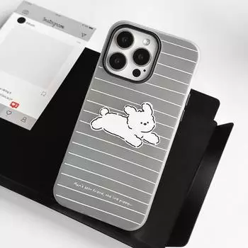 Чехол Skinny iPhone 16, совместимый и подходящий для 15, 14, 13/12/11, promax /xsmax/xr, бегущий щенок 16