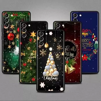 Чехол «Снежный Рождество» для Samsung Galaxy S20 S22 S21 S23 FE S10 S9 Plus S8 Note 20 Ultra 10 Plus, мягкий чехол для телефона Samsung S22 5G