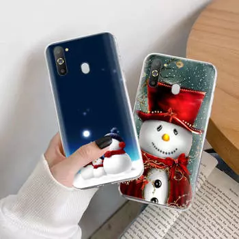 Чехол Snowman TPU для iPhone XR 7 8 14 15 11 12 13 X XS Pro Max Xiaomi Redmi 13C Note 9 Samsung A22 S23 S24 Ultra Plus VIVO iPhone 13 Mini аэро