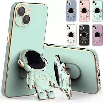 Чехол со скрытой подставкой с 6D-покрытием для космонавтов для 11, 11 PRO, 11 PRO MAXCPlating Cover One Size