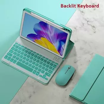 Чехол со светодиодной клавиатурой для Huawei Matepad 11 10,4 Pro 10,8 M6, чехол с гнездом для карандаша для Xiaomi Mipad 5 Pro, чехол из искусственной кожи for mipad 5