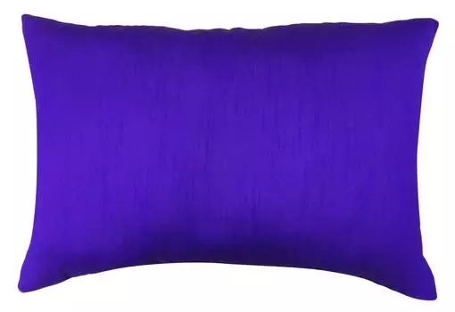 Чехол Solid Dupion Silk Cushion Home D cor Throw Pillow Sham Cover Case — выбрать 12 x 16 Inches темно-синий