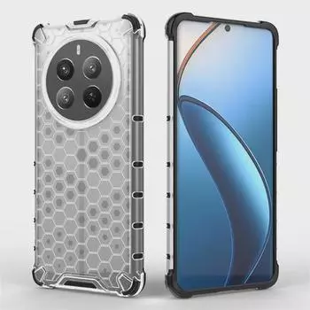 Чехол-сота с защитой от падений для OPPO Realme 13Pro/12Pro/10 8Pro 4G прозрачный/синий