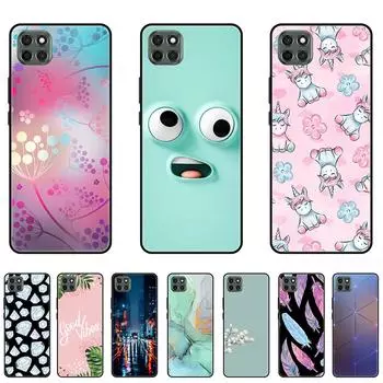 Чехол, совместимый с Moto G9 Power для девочек и женщин, милый мягкий противоударный защитный чехол из ТПУ для телефона Motorola Moto G9 Power (черный) оранжевый