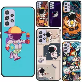 Чехол Space Aesthetic Spaceman Astronaut для Samsung A32 A12 A22 A52 A72 A21S A20e A03S A40 A50 A70 A31 A51 A71 A52S Samsung A10