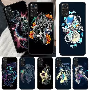 Чехол Space Spaceman Art для Xiaomi Redmi Note 11 10 Pro 8 9 9S 10S 11S 9A 9C 10A 10C K40 K50 игровой чехол Redmi K50 Gaming