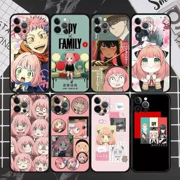 Чехол Spy Family Cartoon для iPhone 13 11 12 Pro Max 7 + XR 8 X 6 6S Plus XS 5 5S SE 2022 13Pro Capa Soft Phone Cover Funda iPhone 6 6S