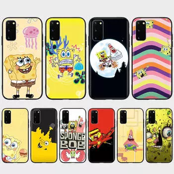 Чехол ST84 Spongebob для Xiaomi Poco X6 X4 M5 M6 F5 F6 C65 C55 C50 C51 C40 Redmi Note 7 8 14C A3X 13C 12C 11 10A 9C Pro черный мягкий чехол Xiaomi Mi 10 бездна