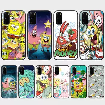 Чехол ST86 Spongebob Friend для Xiaomi Poco X6 X4 M5 M6 F5 F6 C65 C55 C50 C51 C40 Redmi Note 7 8 14C A3X 13C 12C 11 10A 9C Pro, черный мягкий чехол Redmi Note 9 Pro Max бездна