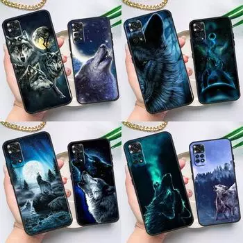 Чехол Starry Animal Wolf для Xiaomi Redmi Note 8 9 10 11 12 Pro 8T 9S 10S 11S Redmi 12C 9C 9T 10A 10C Redmi 10