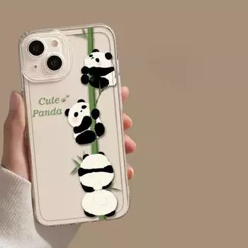 Чехол StarryCL для iPhone с милым рисунком панды и животными