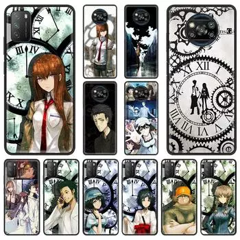 Чехол Steins Gate Okabe Anime Manga для Xiaomi Mi Poco X3 NFC M3 Pro Note 10 Lite 11 10T Pro 5G 9T, мягкий чехол для телефона, черный чехол Mi 10T Pro 5G