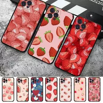 Чехол Strawberrie для iPhone 15 6 7 8 Plus 11 12 13 14 Pro SE 2020 MAX Mini X XS XR задняя крышка Funda iPhone 15pro max