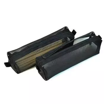 Чехол-сумка для карандашей и ручек из сетчатой ткани Ylon, черная, для студентов серый