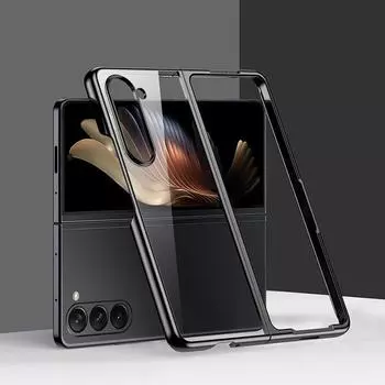 Чехол-сумка с защитой от падения для Samsung Galaxy Z Fold 5 4 5G Fold4 Fold5 Fold 3 2 Fold3 Fold2, прозрачные чехлы с защитой от царапин for Samsung Z Fold 5 чёрный