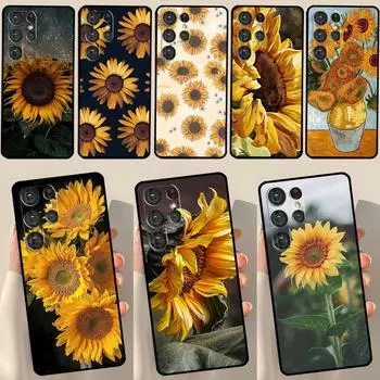 Чехол Sunflower для Samsung Galaxy S23 S22 Ultra S21 S20 FE S9 S10 S22 Plus Note 20 Note 10 Plus Cover Galaxy S23