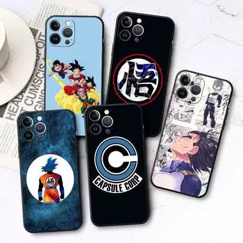 Чехол Super Dragon Z S-Saiyans для Apple iPhone 8 13 Pro Max 14 Plus, чехлы 7 12 Mini 6s XS X 11 SE XR, матовый черный мягкий чехол iPhone 14