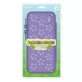 Чехол Switch EVA Pouch с фиолетовым цветочным узором [Allone]