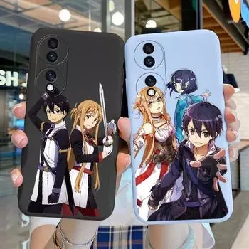 Чехол Sword Art Online Kirito Asuna для Honor 70 5G Honor70, чехол для телефона, аниме, мягкие силиконовые чехлы для Honor 70 5G, противоударные защитные сумки на заднюю панель Honor 70 5G