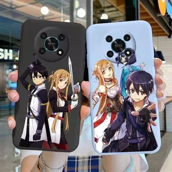 Чехол Sword Art Online Kirito Asuna Honor X30 Magic 4 LITE 5G X9, чехол для телефона, мягкий силиконовый чехол в стиле аниме для Huawei Honor X30, противоударные защитные сумки Honor X30