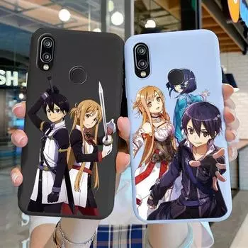 Чехол Sword Art Online Kirito Asuna Huawei P20 Lite P20Pro P20, чехол для телефона, аниме, мягкий силиконовый чехол для Huawei P20, противоударный защитный чехол из ТПУ P20 2018
