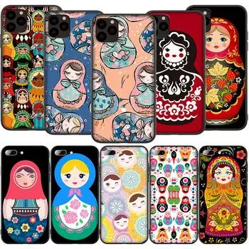 Чехол T46 «Русские куклы-матрешки» для iPhone 13 12 Mini 11 Pro XS Max XR X 8 7 6 6S Plus 5 5S SE 2020 iPhone 5 5s